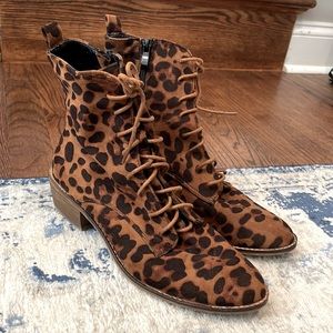 Roolee leopard print booties